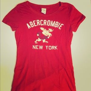 Women’s A&F NY T-Shirt W/ Moose-Sz L
